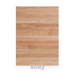 1.5 Ft. L X 25 In. D X 1.5 In. T Finished Maple Solid Wood Butcher Block Counter