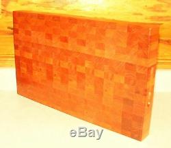 1 Reversible End Grain Wood Cutting Board 2 Thick Hard Cherry Butcher Block