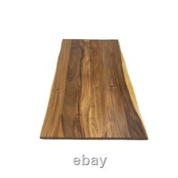 2 Ft. L X 24 In. D Unfinished Saman Solid Wood Butcher Block Countertop with Liv