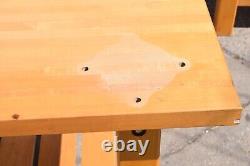 2 Industrial Maple Hardwood Butcher Block KITCHEN Table Island 72x36x 1-3/4