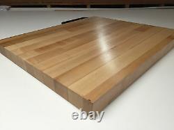 24-1/2 x 23-1/4 x 1-1/2 Maple Wood Butcher Block Counter top // Cutting Board