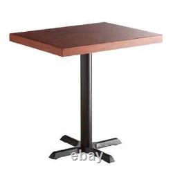 24'' Square Butcher Block style Restaurant Table Top in Mahogany Wood Finish