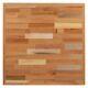 24'' Square Butcher Block Style Restaurant Table Top In Solid Wood Natural