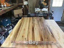 25 5 /8 x 18 x 1 1/2 ambrosia Maple Wood Butcher Block Counter top cutting board