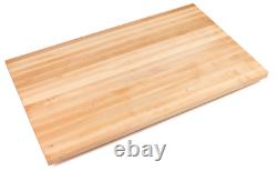 25 x 30 x 1.5 Maple Wood-Welded Butcher Block Counter & Cutting Board