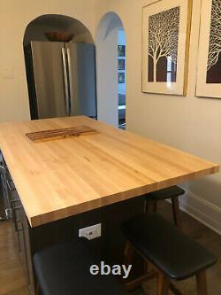 25 x 30 x 1.5 Maple Wood-Welded Butcher Block Counter & Cutting Board