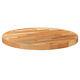 30'' Round Butcher Block Style Restaurant Table Top In Solid Wood Natural Finish