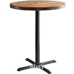 30'' Round Butcher Block style Restaurant Table Top in Vintage Wood Finish