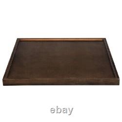 30'' Square Butcher Block style Restaurant Table Top in Espresso Wood Finish