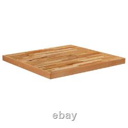 30'' Square Butcher Block style Restaurant Table Top in Solid Wood Natural