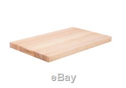 30 x 18 x 1 3/4 Wood Commercial Restaurant Solid Cutting Board Butcher Block