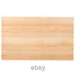 30x18x1 3/4 Wood Commercial Restaurant Solid Cutting Board Butcher Block