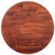 36'' Round Butcher Block Style Restaurant Table Top In Mahogany Wood Finish