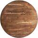 36'' Round Butcher Block Style Restaurant Table Top In Vintage Wood Finish