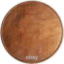 36'' Round Butcher Block style Restaurant Table Top in Vintage Wood Finish