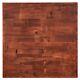 36'' Square Butcher Block Style Restaurant Table Top In Mahogany Wood Finish