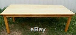 36 x 84 Vintage Rock Maple Butcher Block top Farm Table wood Dining Bench Work
