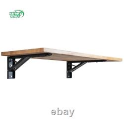 4 Ft. L X 20 In. D Finished Hevea Solid Wood Butcher Block Bar Countertop with E