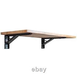 4 Ft. L X 20 In. D Finished Solid Wood Butcher Block Bar Countertop
