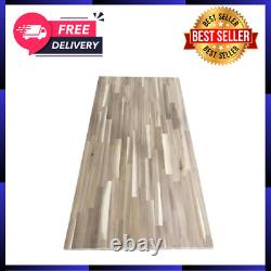 4 Ft. L X 25 In. D Unfinished Acacia Butcher Block Countertop in with Standard