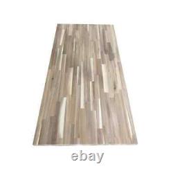 4 Ft. L X 25 In. D Unfinished Acacia Butcher Block Countertop in with Standard