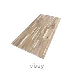 4 Ft. L X 25 In. D Unfinished Acacia Butcher Block Countertop in with Standard