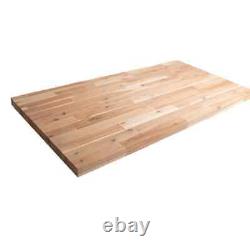 4 Ft. L X 25 In. D Unfinished Acacia Solid Wood Butcher Block Countertop