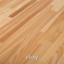 4 Ft. L X 25 In. D Unfinished Ash Solid Wood Butcher Block Countertop with Eased