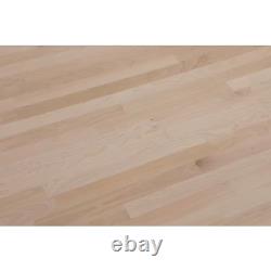 4 Ft. L X 25 In. D Unfinished Birch Butcher Block Countertop with Standard Edge
