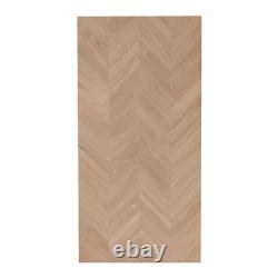 4 Ft. L X 25 In. D Unfinished Hevea Chevron Solid Wood Butcher Block Countertop
