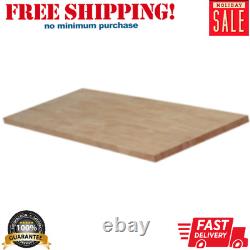 4 Ft. L X 25 In. D Unfinished Hevea Solid Wood Butcher Block Countertop
