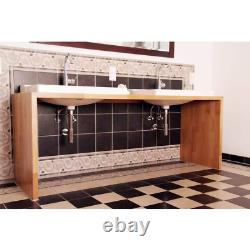 4 Ft. L X 30 In. D Finished Birch Solid Wood Butcher Block Desktop Countertop wi