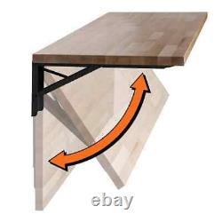 4 ft. L x 20 in. D Finished Hevea Solid Wood Butcher Block Bar Countertop With E