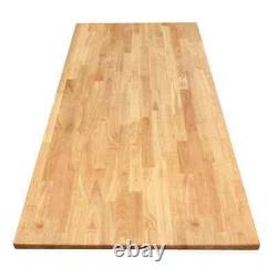 4 ft. X 25 in. Butcher Block Countertop With Eased Edge Unfinished Solid Wood