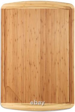 4XL Bamboo Butcher Block Cutting Board Extra Large Cutting Boards for Kitchen