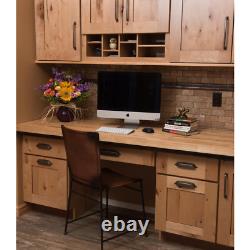 4ftx25inx1.5in Butcher Block Countertop Eased Edge Solid Wood Unfinished Birch