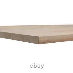 6 Ft L X 25 In D Unfinished Birch Butcher Block Countertop in With Standard Edge