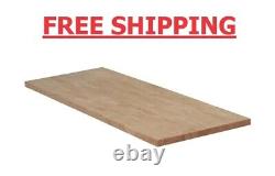 6 Ft. L X 25 In. D Unfinished Hevea Solid Wood Butcher Block Countertop