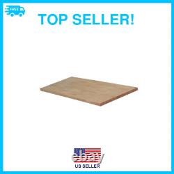 6 Ft. L X 25 In. D Unfinished Hevea Solid Wood Butcher Block Countertop with Squ
