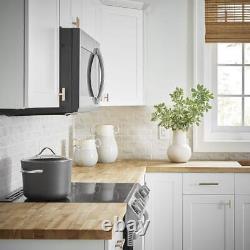 6 Ft. L X 39 In. D Unfinished Hevea Butcher Block Island Countertop in with Stan