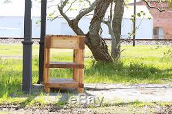 72 Hand Crafted Acadian Style Table Reclaimed Wood with Faux Butcher Block Top