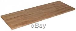 74in. X25in. X1.5in. Wood Butcher Block Countertop in Unfinished Birch
