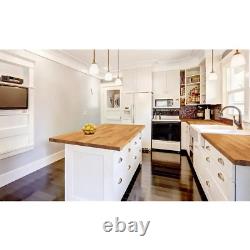 8 Ft. L X 25 In. D Finished Engineered Oak Butcher Block Countertop
