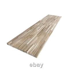 8 Ft. L X 25 In. D Unfinished Acacia Butcher Block Countertop In With Standard