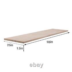 8 Ft. L X 25 In. D Unfinished Birch Butcher Block Countertop In With Standard