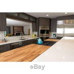 8 ft. 2 in. L x 2 ft. 1 in. D x 1.5 in. T Butcher Block Countertop in Unfinished