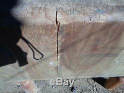 ANTIQUE VINTAGE WOODEN BUTCHER BLOCK The Real Thing with Knive Holder