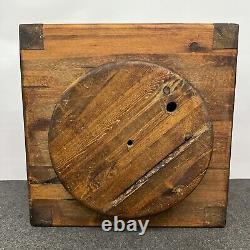 Amazing MCM Butcher Block Rotating Table One Of A Kind