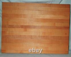 Antique 19 Country Kitchen Barbeque Grill Food Butcher Block Wood Cutting Board