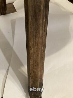 Antique Butcher Block Chopping Cutting Block for Poultry Tree Stump C. 1865